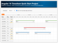 Angular 18 Timesheet Quick Start Project