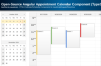 Open-Source Angular Appointment Calendar Component (TypeScript + PHP/MySQL)
