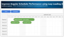 Improve Angular Scheduler Performance using Lazy Loading (Code Splitting)
