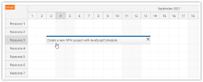 JavaScript Scheduler NPM + WebPack Project