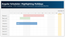 Angular Scheduler: Highlighting Holidays