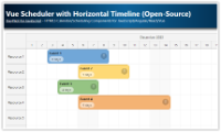 Vue Scheduler with Horizontal Timeline (Open-Source)
