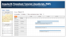 AngularJS Timesheet Tutorial (JavaScript, PHP)