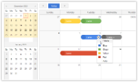 ASP.NET Core Monthly Calendar (.NET 9, JavaScript/HTML5, Open-Source)