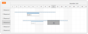 JavaScript Scheduler: Limited Drag and Drop Range