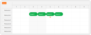 JavaScript Scheduler: Max Events per Row