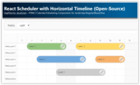 React Scheduler with Horizontal Timeline (Open-Source)