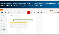 React Scheduler: Rendering JSX in Time Header and Upper-Left Corner