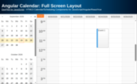 Angular Calendar: Full Screen Layout