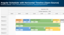 Angular Scheduler with Horizontal Timeline (Open-Source)