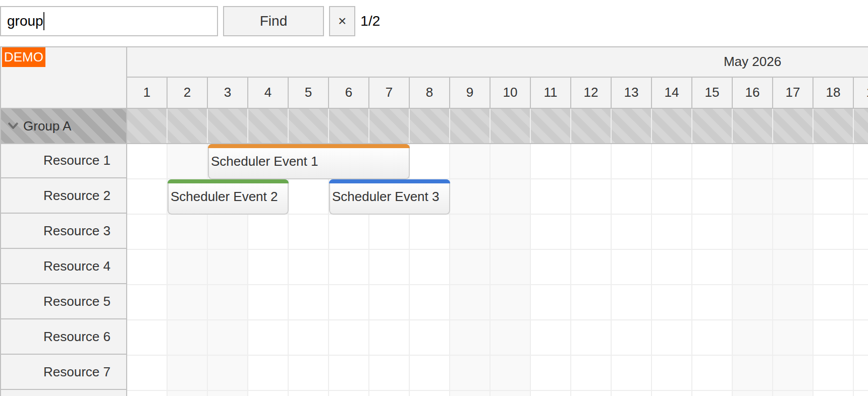 angular scheduler row searching tutorial typescript find first by name