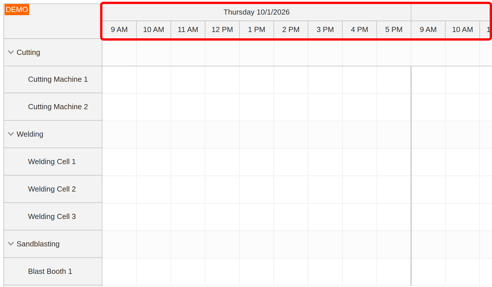 machine production job scheduling spring java work hours