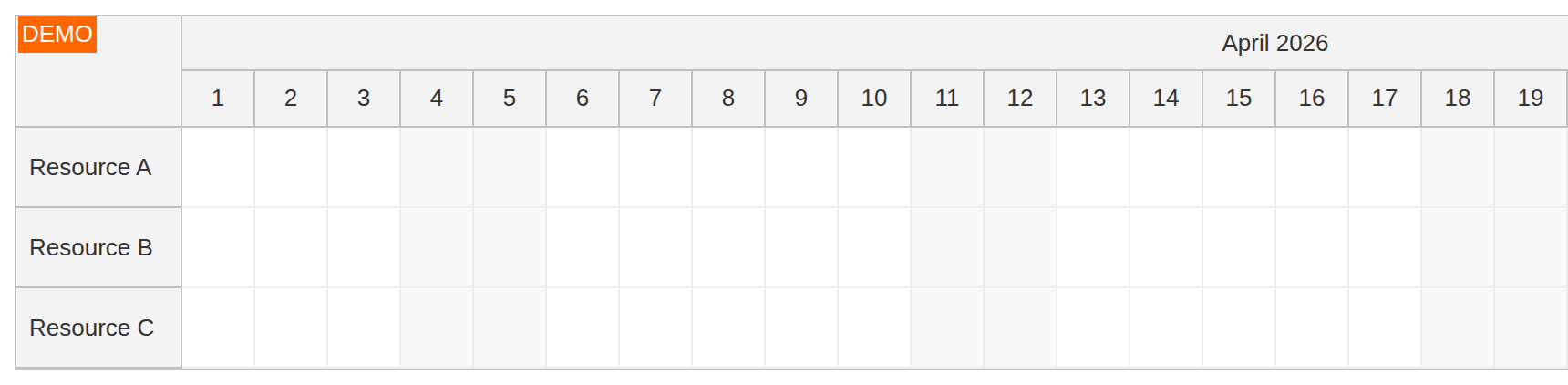 asp.net core scheduler component simple