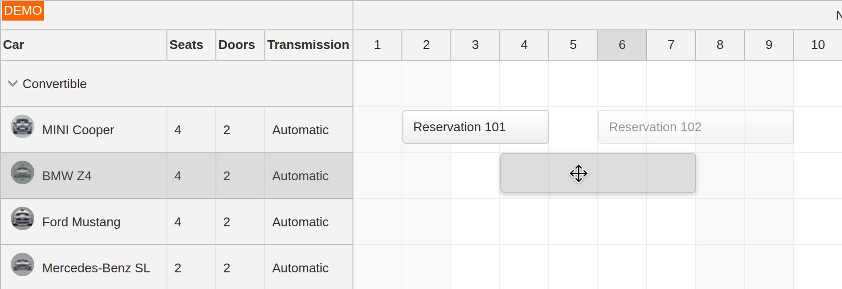 React Scheduler Component - Handling User Events
