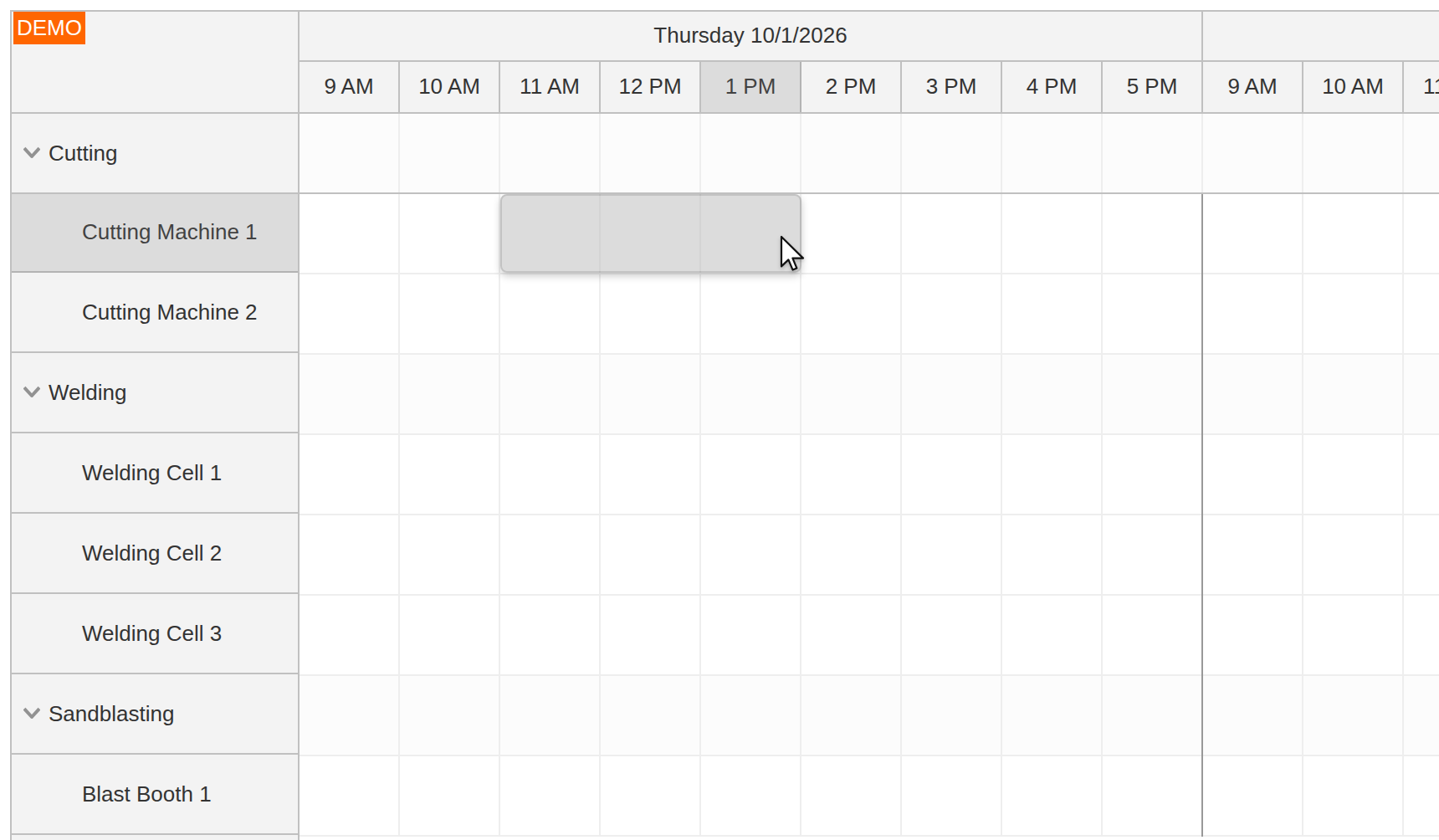 machine production job scheduling spring java new task