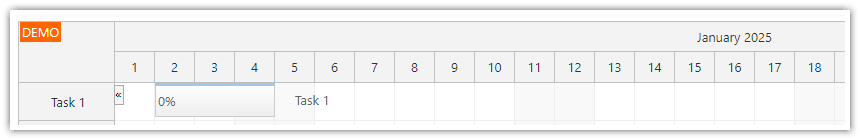 HTML5 JavaScript Gantt Chart - Initialization HTML5 JavaScript Gantt Chart - Initialization