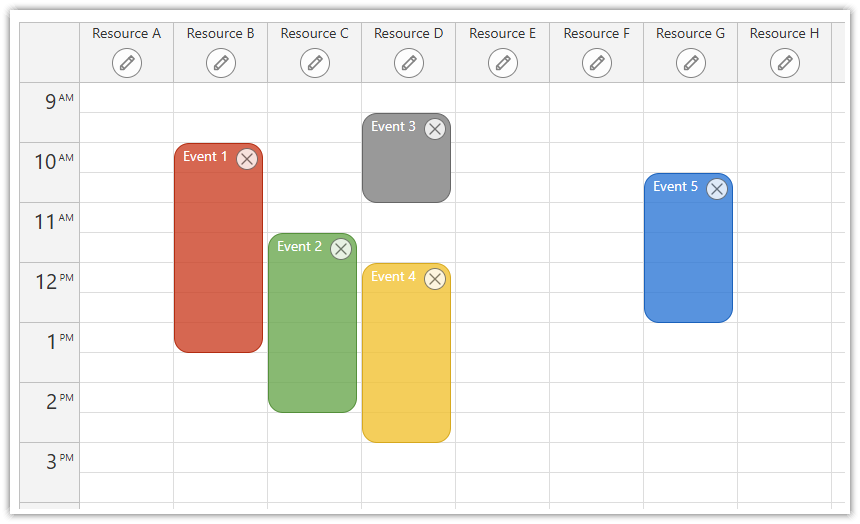 ASP.NET Core Resource-Scheduling Calendar (Open-Source) - Loading Data
