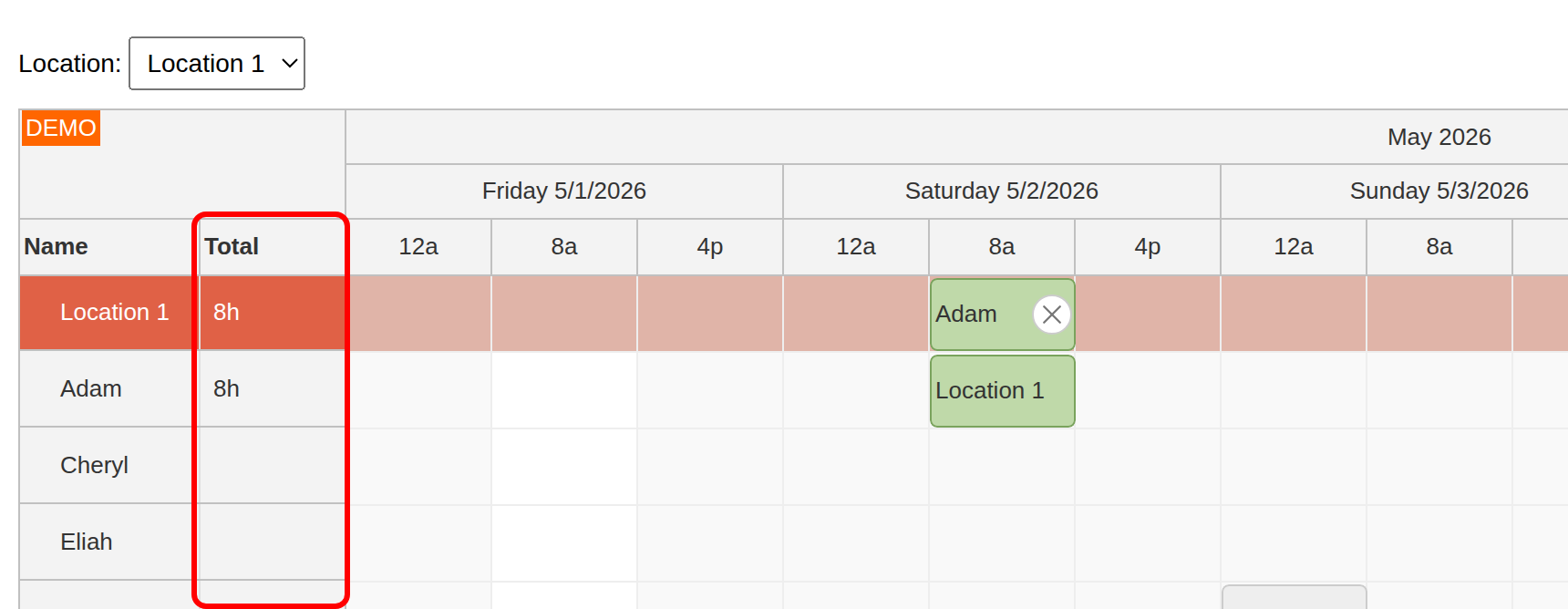 php shift planning tutorial javascript html5 mysql totals