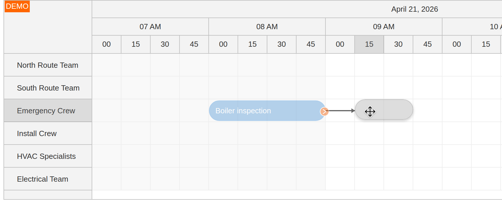 ASP.NET Core Field Service Scheduling - Planning the Next Stop on a Route
