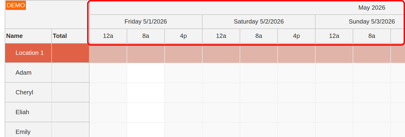 php shift planning tutorial javascript html5 mysql timeline