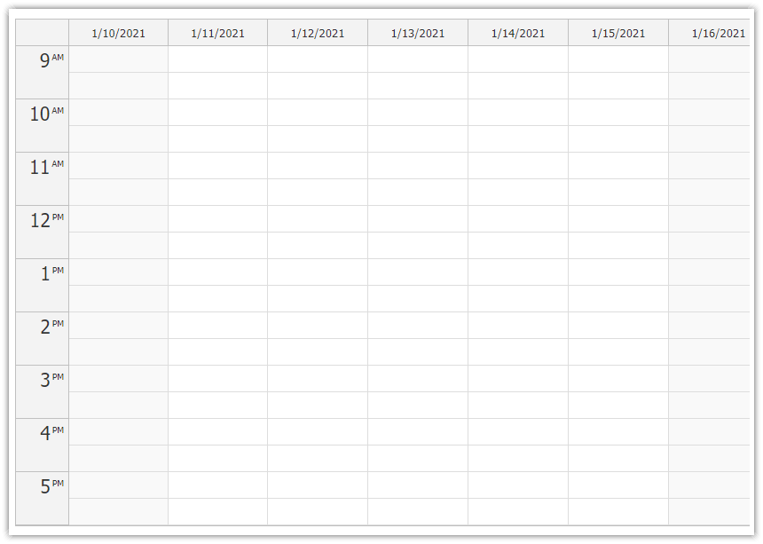 HTML5 JavaScript Event Calendar Open Source DayPilot Code JOYK