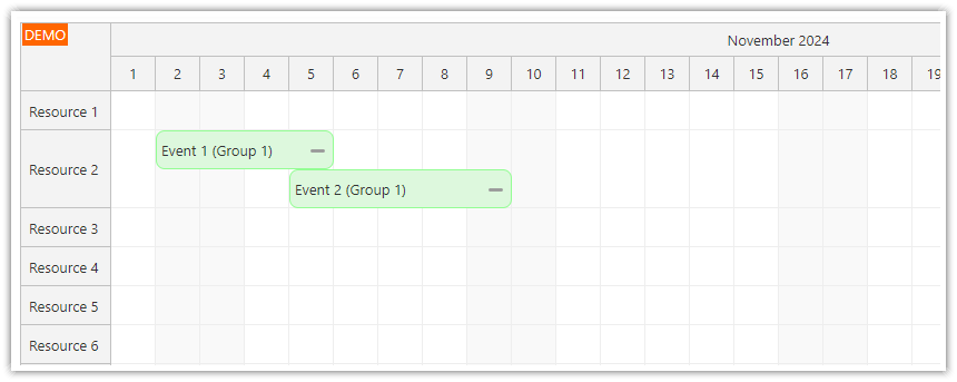 Scheduler Events that Belong to the Same Group