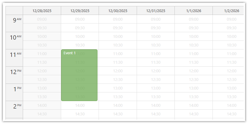 Use Vue Templates to Customize Calendar Slots - Open-Source Vue Calendar
