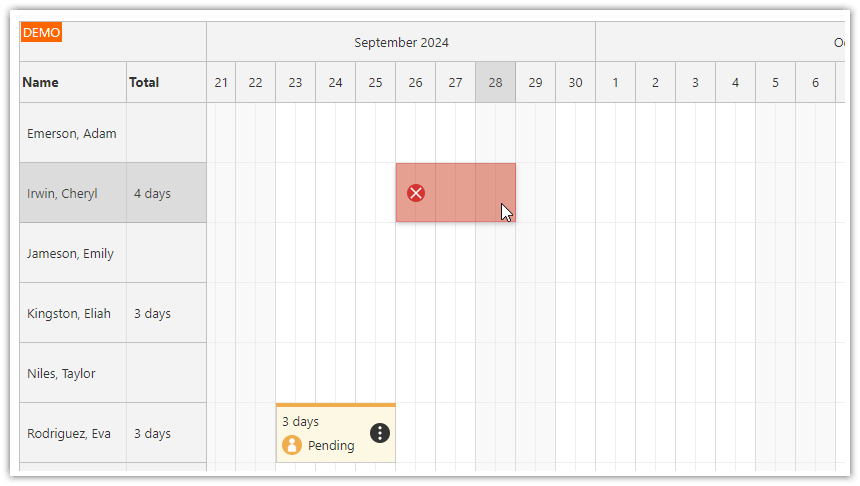 PHP Annual Leave Scheduler - Disabled Weekends PHP Annual Leave Scheduler - Disabled Weekends