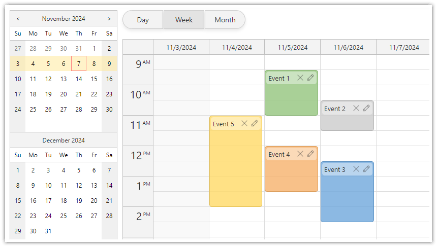 Changing the Calendar Date using a Date Picker in Vue