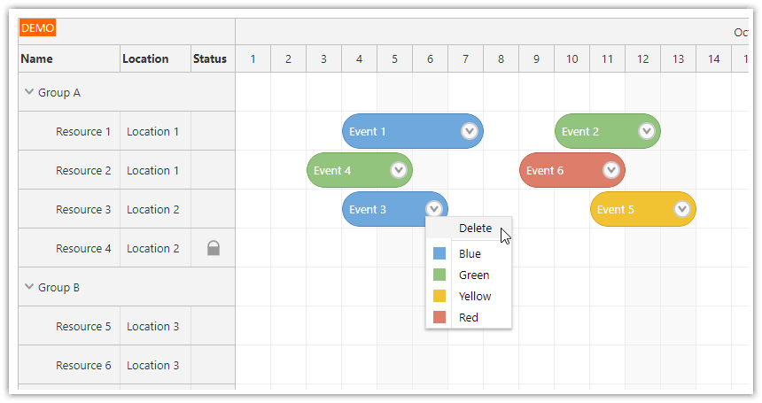 Vue Scheduler Component