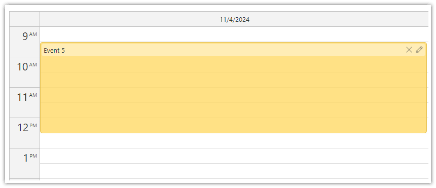 Vue.js Calendar Event Component with Custom Content
