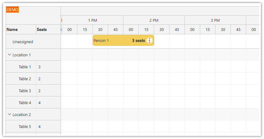 ASP.NET Core Restaurant - New Reservation Waiting for Assignment