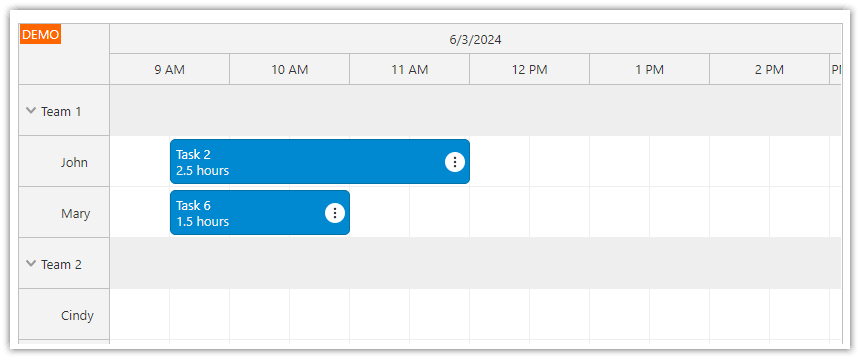 Angular Work Order Scheduler Configuration