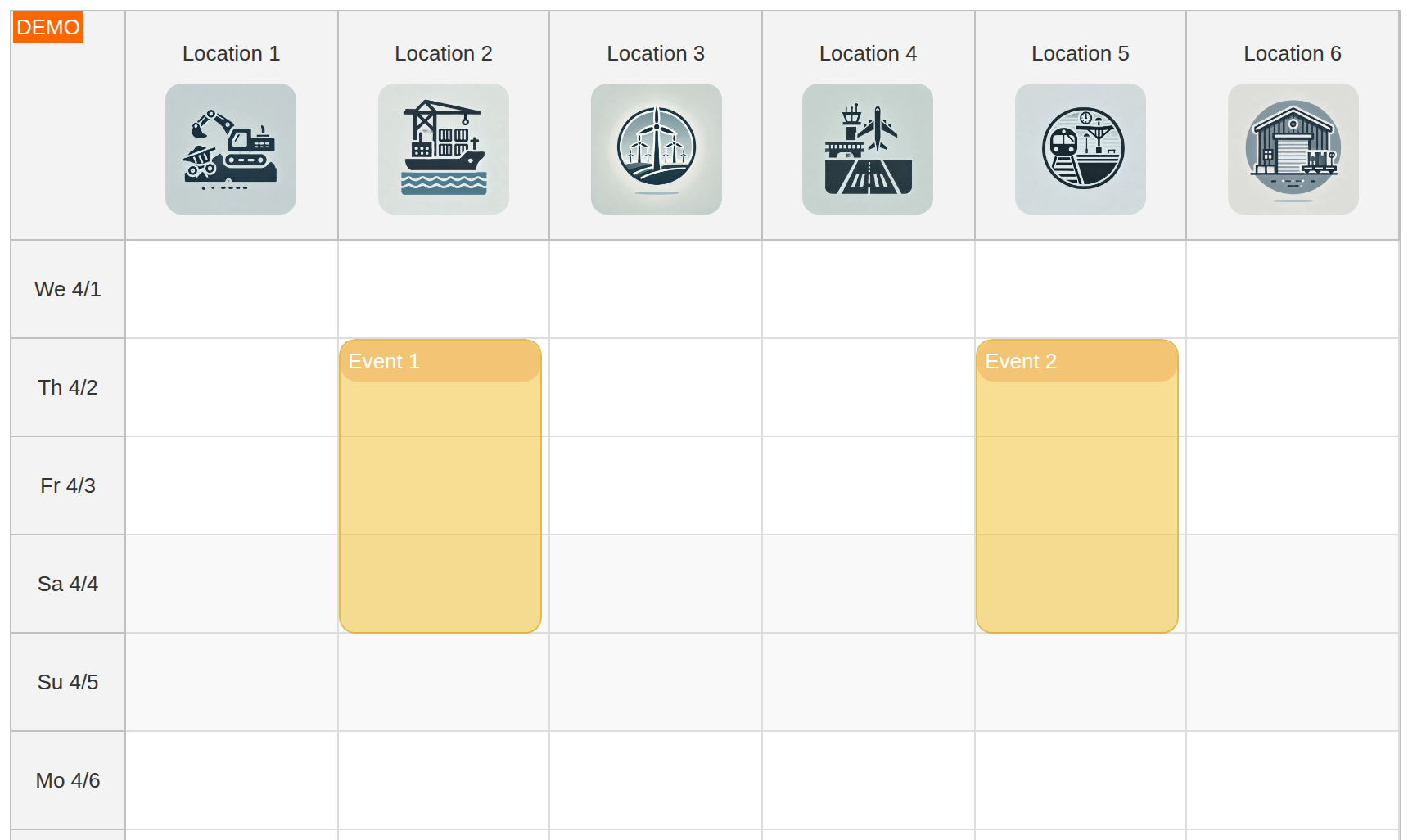 Defining Custom Columns for Resources in Vue Scheduler