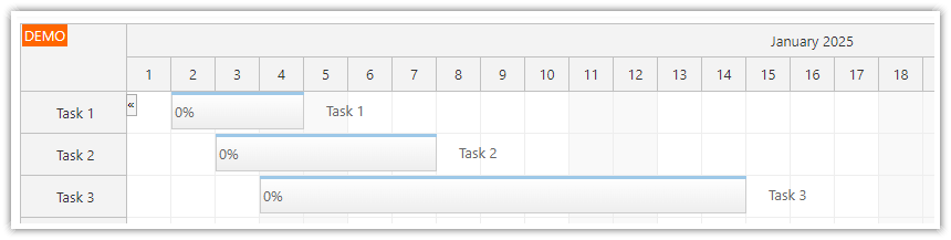 HTML5 JavaScript Gantt Chart - Loading Tasks from Database HTML5 JavaScript Gantt Chart - Loading Tasks from Database