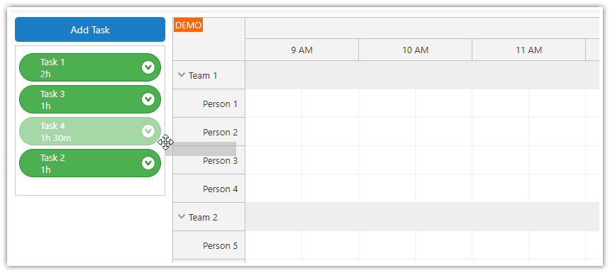 React Work Order Planning System (PHP/MySQL) | DayPilot Code