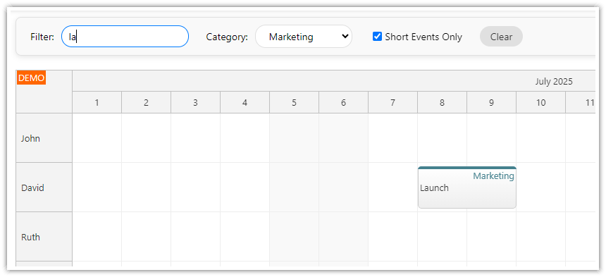 Angular Scheduler - Complex Event Filter