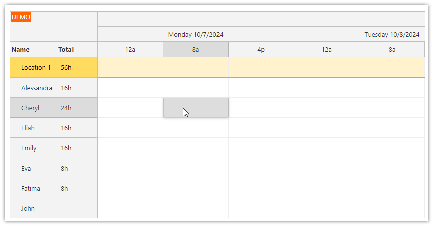 Create a Shift Assignment in the React Shift Scheduling Application