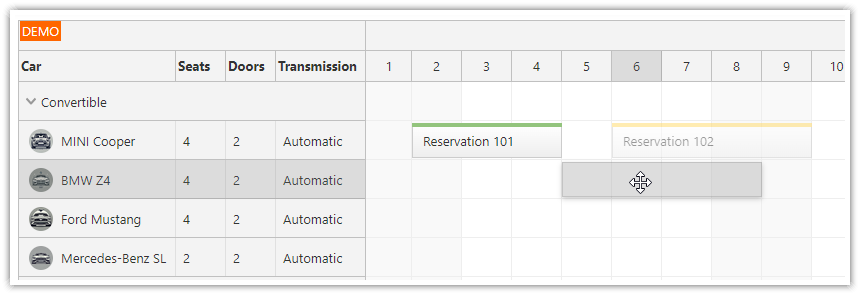 React Scheduler Component - Handling User Events