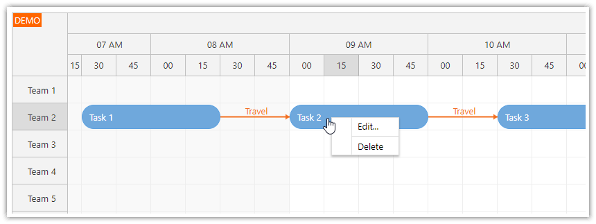 Deleting a Field Service Task in ASP.NET Core