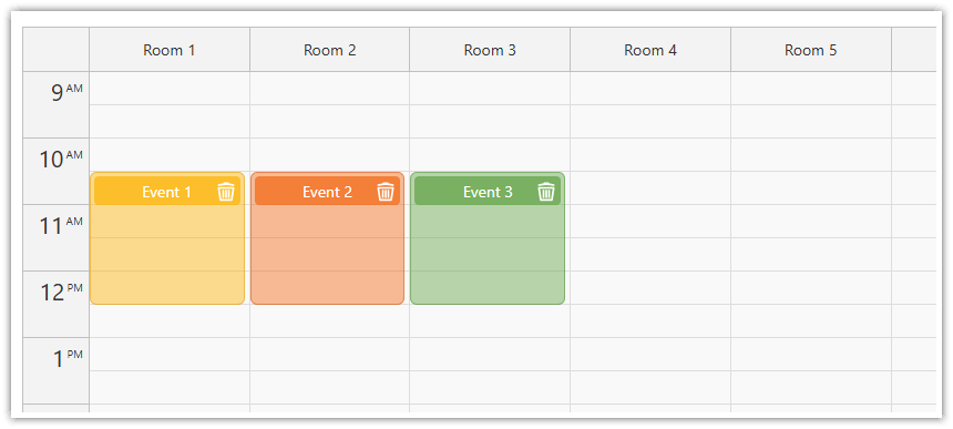 React Resource Calendar with Editable Columns (Open-Source) | DayPilot Code