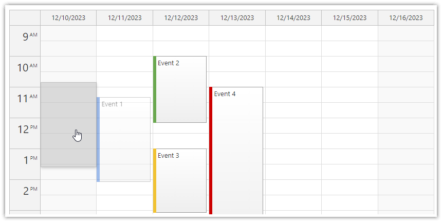 React Calendar Snap to Grid React Calendar Snap to Grid