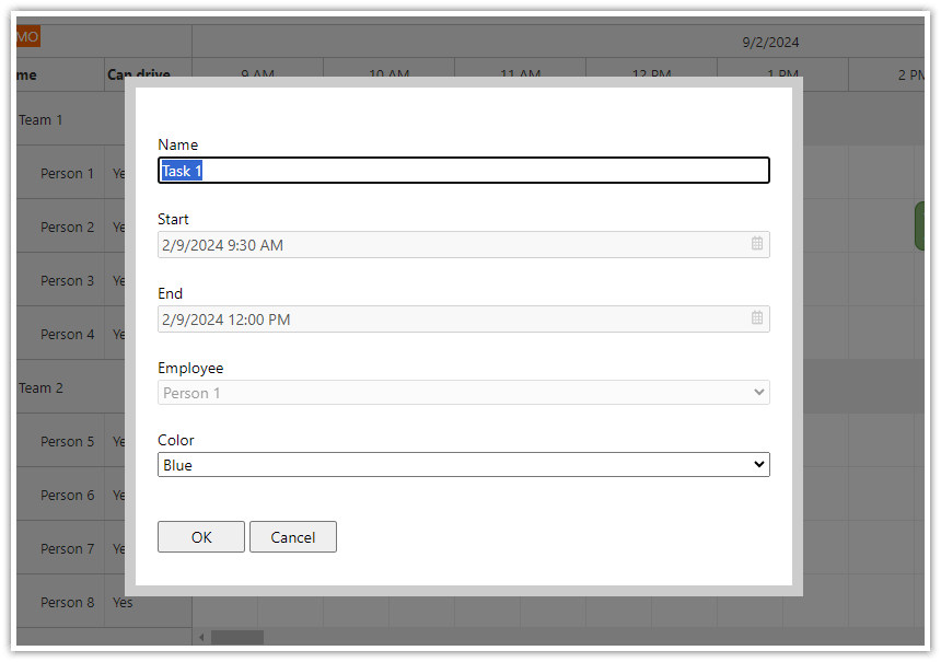 How to create a modal dialog with work order details in PHP How to create a modal dialog with work order details in PHP
