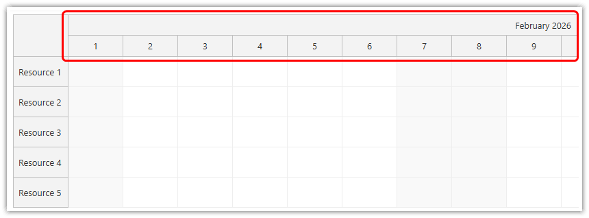 Configure the Next.js Scheduler Horizontal Timeline
