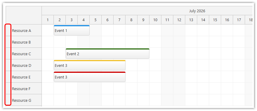 React Scheduler - CSS Theme with Custom Row Header Padding React Scheduler - CSS Theme with Custom Row Header Padding