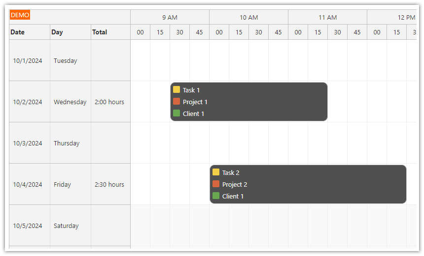 How to Display Project and Client Information on Timesheet Records
