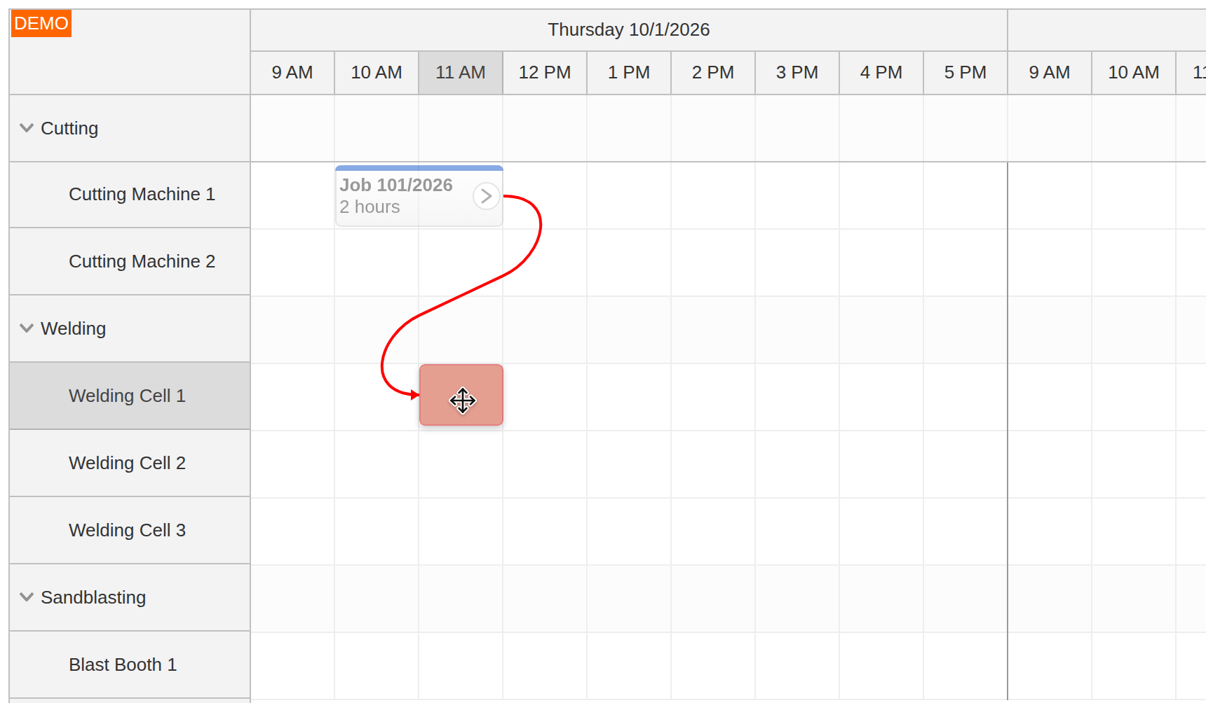 machine production job scheduling spring java invalid position