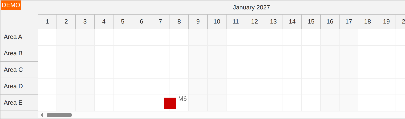react milestone scheduler square icon