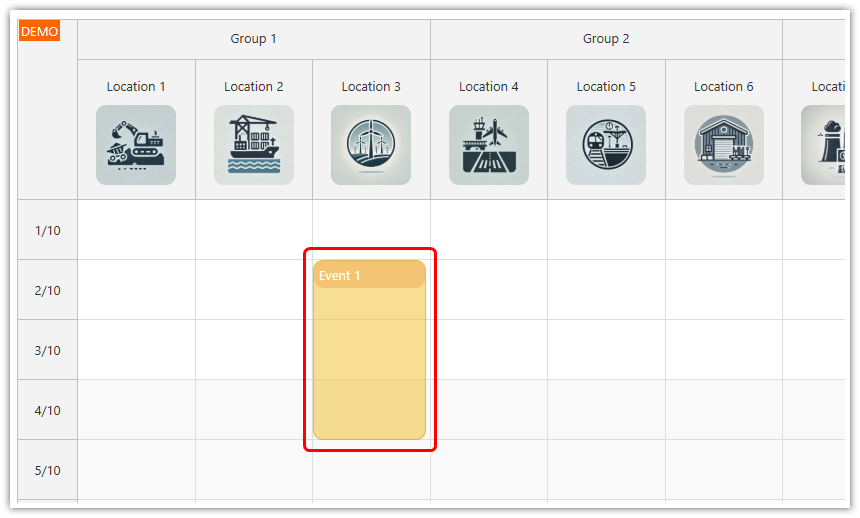 Customizing Event Content with Vue Templates in Vertical Scheduler