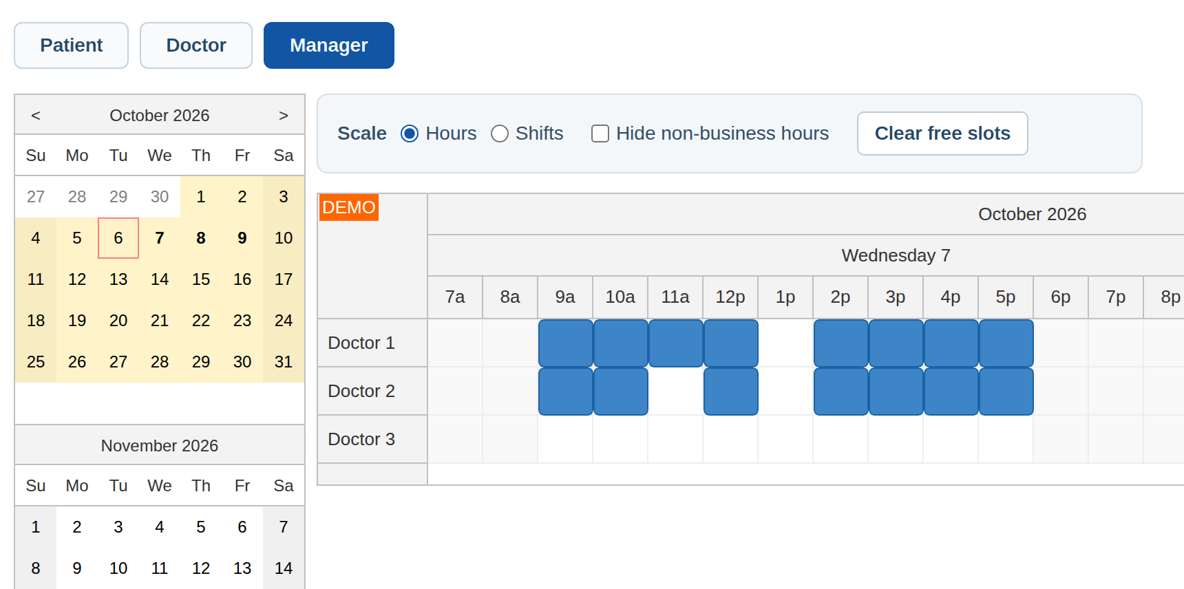 shift planning